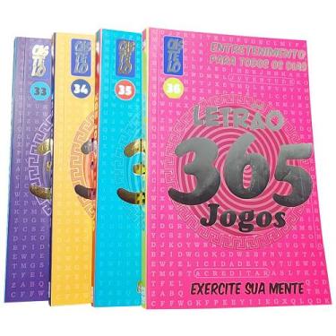 Imagem de Coleção 4 Livros 365 Caça Palavras Letrão Memória Raciocínio - Castelo