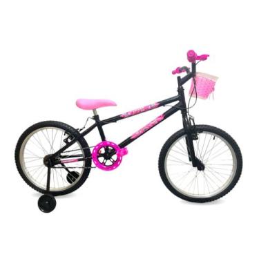 Imagem de Bicicleta Infantil Aro 20 Avance SX Freios V-brake, Preto, Rosa