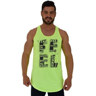 Imagem de Regata Longline Estampada Masculina MXD Conceito Feel, Masculino, M, A