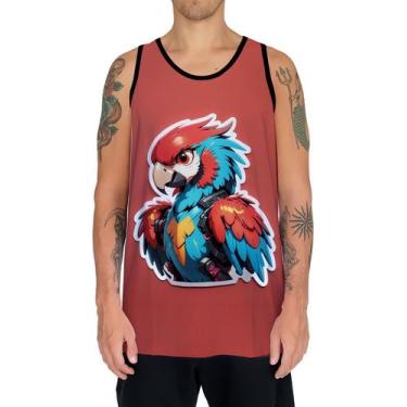 Imagem de Camiseta Regata Tshirt Animais Cyberpunk Arara Aves HD 1 - Enjoy Shop,