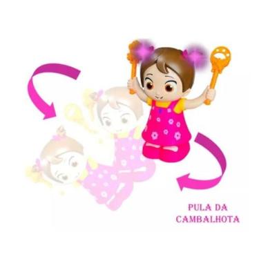 Imagem de Boneca fofinha a pilhas que dar cambalhotas com luz , som ( mine) - To