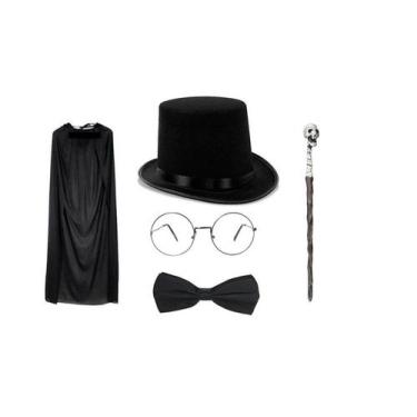 Imagem de Fantasia Magico Adulto 5 Peças Halloween Festas - MC Presentes