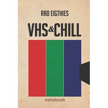 Imagem de RAD EIGHTIES VHS & CHILL NOTEBOOK: dot grid 6" x 9" retrowave vaporwave aesthetic inspired theme design for journal, notebook, sketchbook or diary, 120 pages