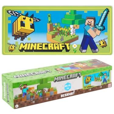 Imagem de Minecraft Tapete de mesa para crianças e adolescentes, tapete de mouse antiderrapante de 80 x 35 cm - presentes para jogadores (verde)