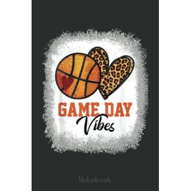 Imagem de Bleached American Basketball Game Day Vibes Basketball Mom Notebook: A blank lined basketball notebook 6x9 in 110 Pages that makes a fun basketball ... women's basketball, team basketball gifts