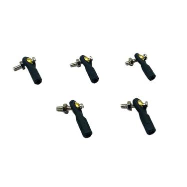 Imagem de 5PCS M3X27mm Lever Steering Linkage Tie Rod End Ball Head End with Screw and Nuts for RC Airplane Plane Helicopter Aircraft DIY Model Toy Parts (M3x27mm)