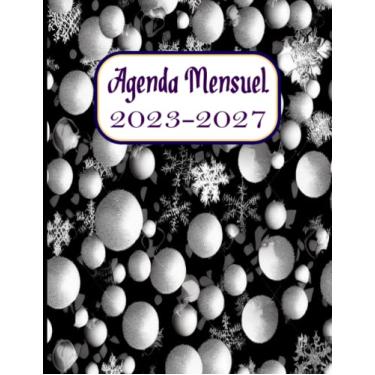 Imagem de Agenda Mensile 2023-2027: 60 Mesi Planner Annuale Calendario Mensile, Agenda Organizzatore e Appuntamento e Festività, Bella copertina di Natale.