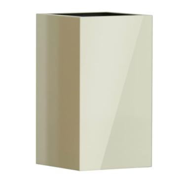Imagem de Vaso Fibra De Vidro Quadrado Texas M 65cm Vietnamita Grande Decorativo (Champagne)