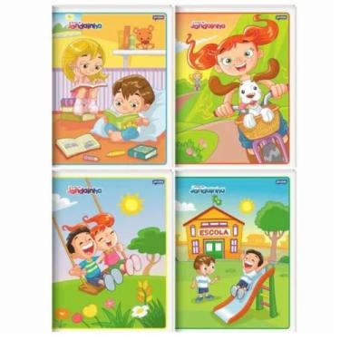 Imagem de Kit 7 Cadernos Com Pauta Brochura A4 80 Folhas Costurado - Jandaia