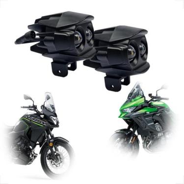 Imagem de Kit Farol Milha F-16 Kawasaki Versys 300 2017 2018 2019 2020 2021 2022
