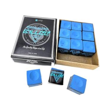 Imagem de Dynwave 12pcs Pool Cue Calks, Billiard Pool Stick Calks, Fácil de usar acessórios para mesa de sinuca, bilhar Cue Chalks para Bar Home, Style B