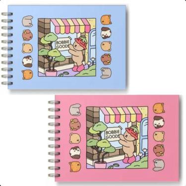 Imagem de Caderno De Colorir Livro Bobbie Goods Capa Dura 50 Páginas A5 - Rosa -