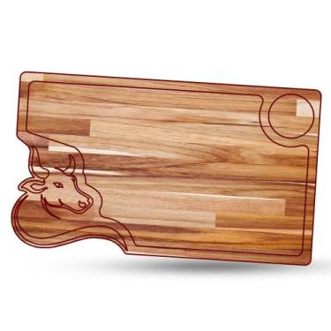 Imagem de Tábua de Carne para Churrasco Teca Boi 2 - LAZERBR