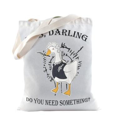 Imagem de TSOTMO Goose Gift Honk Gift Goose Game Gift Goose Astarion Yes Darling Do You Need Something Tote Bag For Goose Lovers, Sim, querida, One Size, Sacola