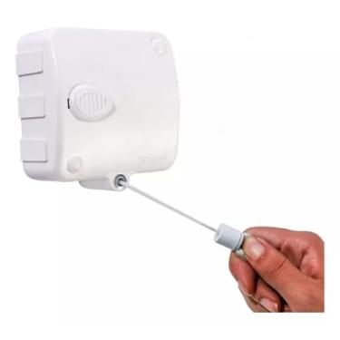 Imagem de Varal Retrátil Automático Modular 6 metros cada corda até 6kg Kit Peças Corda(1 branco)