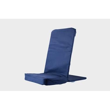 Imagem de BACKJACK BJI Cadeira BackJack original feita nos EUA - Tough Duck Navy leve para jogos, famílias, pais, creche, suporte para as costas, leitura, ioga, meditação, dormitório, escola