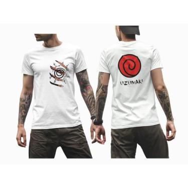Imagem de Camiseta Anime Naruto Raposa  Algodão Unissex Camisa 100% algodão Naru