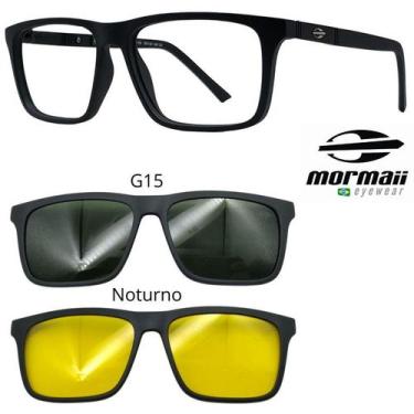 Imagem de Armação de Grau Mormaii Swap 4 6112 A14 com 2 Clipons GN, A14