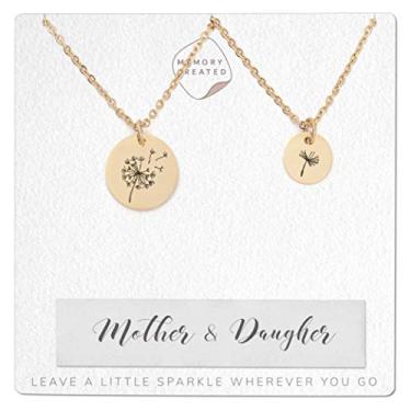 Imagem de Colar para mãe, filha, presente para mãe, filha, dente-de-leão, presente personalizado para mãe