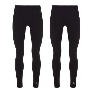 Imagem de Kit 2 Calças Lupo Térmica Underwear Warm Masculina 70054-001, Preto, M