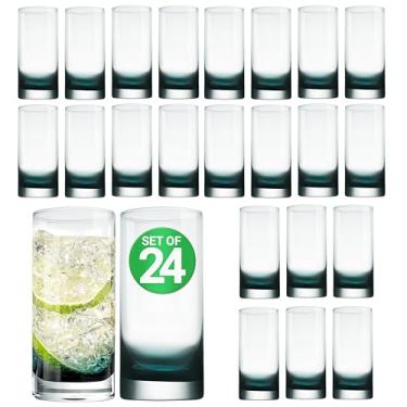 Imagem de NutriChef Copos Highball de 354 g - Copos de cristal sem chumbo, podem ser lavados na lava-louças, soprados à mão, perfeitos para água, coquetéis, vinho e suco - pacote com 6