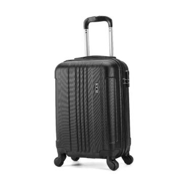 Imagem de Mala De Bordo Anac 4 Rodinhas Giram 360º Viagem (Preto)