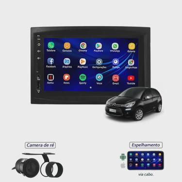Imagem de Central Multimídia MP8 Citroen C3 Moldura + Camera de ré