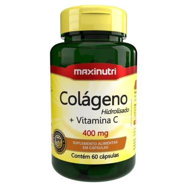 Imagem de Colágeno Hidrolisado com Vitamina C 400mg 60 Cápsulas-Unissex