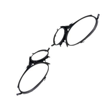 Imagem de Riloer Par de tiras de cobertura de lente de farol esquerdo direito, junta de farol superior 1 par 2118200512+2118200612, 2002-2008 compatível com Mercedes Benz E CLASS W211 E240 E200 E350 E280 E300