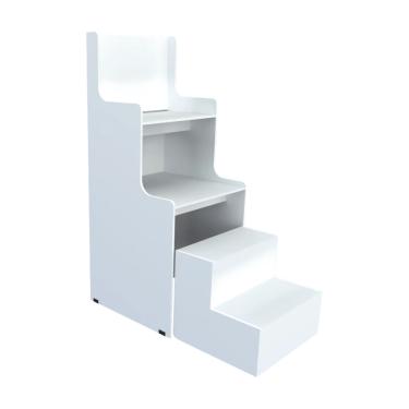 Imagem de Cadeira Alta Pedicure Cadeirão Esmalte Salão Branco Cód.1200