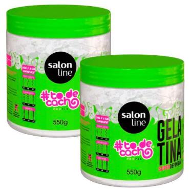 Imagem de Kit Gelatina Salon Line To De Cacho Não Sai Da Minha Cabeça 550g - 2 U