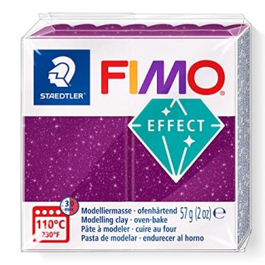 Imagem de STAEDTLER Massa de Modelar Profissional FIMO Effect 57g (1 Unidade) Galaxy Roxo - 8010-602 - Argila Polímera Para Biscuit que Endurece no Forno – Ideal para Artesanato, Miniaturas e Bijuterias