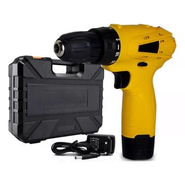 Imagem de Furadeira parafusadeira sem fio 12V + acessório 110V/220V