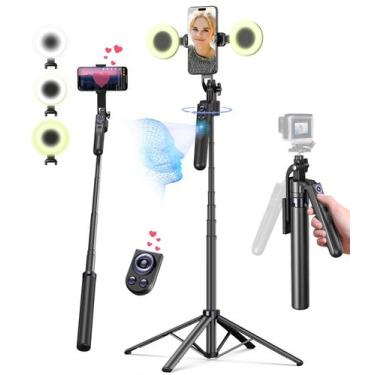 Imagem de Tripé de rastreamento facial automático Yeaki 180 cm com luz para iPho