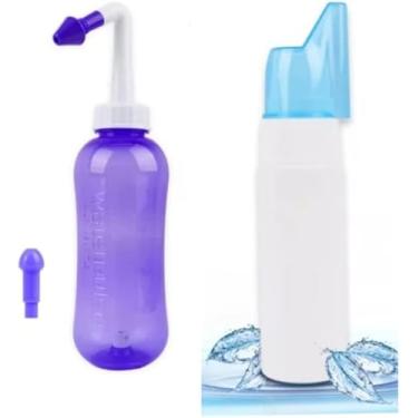 Imagem de Kit Duchas Nasal + Spray Higienizador Bebê Adulto Lavador (Roxo)