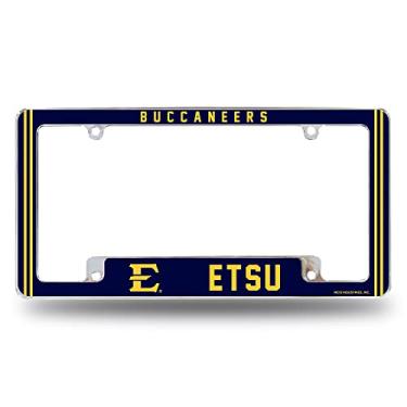 Imagem de Rico Industries NCAA East Tennessee State Buccaneers Alternate 30,48 cm x 15,24 cm Moldura de placa automotiva para carro/caminhão/SUV