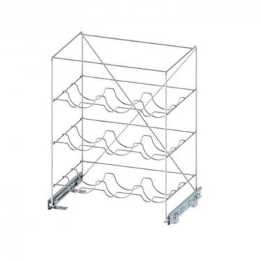 Imagem de Adega Aramada de Vinho Deslizante Ellite 9 Garrafas Cromada