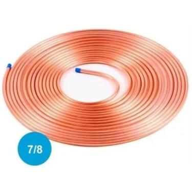 Imagem de Tubo Cano Cobre Flexivel Panqueca 7/8'' 15 Metros - ELUMA