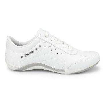 Imagem de Tenis Feminino Kolosh Macio Calce Facil Confortavel Original, Branco, 