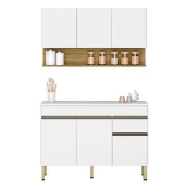 Imagem de Conjunto de Armarios Modulados Line com 6 Portas e 1 Gaveta