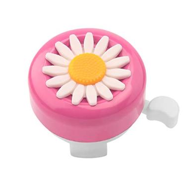 Imagem de Sino de bicicleta infantil Paliston, sino de bicicleta para meninas, chifre de bicicleta, sino de bicicleta infantil (rosa e branco)