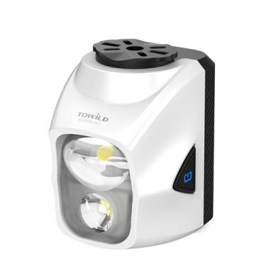 Imagem de TOWILD DL1700 Luzes de bicicleta para passeios noturnos, farol de bicicleta super brilhante com fonte de luz dupla de 1700 lm, luz frontal de bicicleta à prova d'água para ciclismo de estrada de