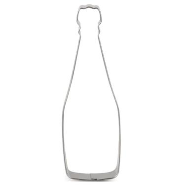 Imagem de LILIAO Cortador de biscoito champanhe para fondant de casamento - 4,3 x 12,7 cm - Aço inoxidável