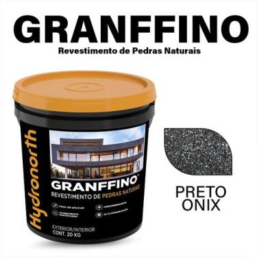Imagem de Revestimento Textura Granffino Pedras Naturais 20Kg - Hydronorth, Pret