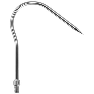 Imagem de Alwonder Arpão de pesca retrátil, aço inoxidável, telescópico, parafuso de 8 mm, lança de pesca sortidos, arpão, anzol, sapo, pisca, pesca no gelo, gafes substituíveis, G