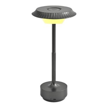 Imagem de Abajur De Mesa Touch | Luminária Retrô Eficiente e Recarregável | Luz Noturna Retrô UFO com 3 Modos Ajustáveis para Prateleira Quarto Hospital Casa Quarto Sala de Estar Leitura