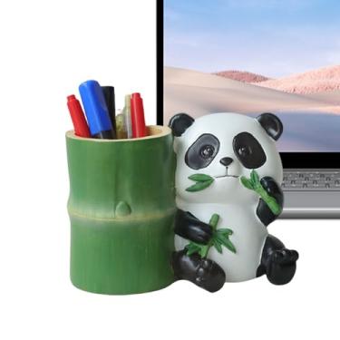 Imagem de Porta-Lápis,Organizador Para Canetas Para Mesa Urso Panda - Acessórios Multifuncionais Para Organizar Mesa - Estudo, Papelaria e Pincéis de Maquiagem