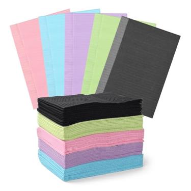 Imagem de JimKing Babadores Descartáveis Para Dentistas, Capas Mesa De Tatuagem, 3 Camadas À Prova D'Água Salão Beleza, Clínica Estética E Suprimentos (5 Cores, 50 Peças)