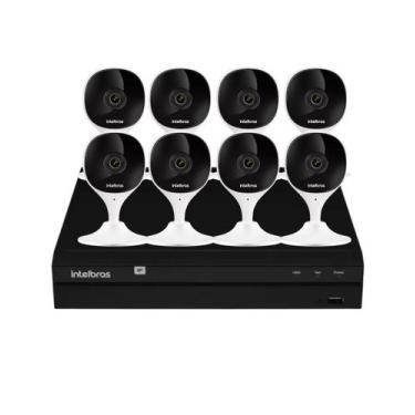Imagem de Kit 8 Câmeras Intelbras Imx-c Full Hd Nvd 1408 Intelbras Sem Hd