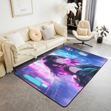 Imagem de Erosebridal Tapete de anime para meninas, 4'28 cm x 3'7.6 cm, tapete de área de anime japonês kawaii, para crianças, meninos, adolescentes, adultos, mulheres, mangá, meninas, decoração japonesa,